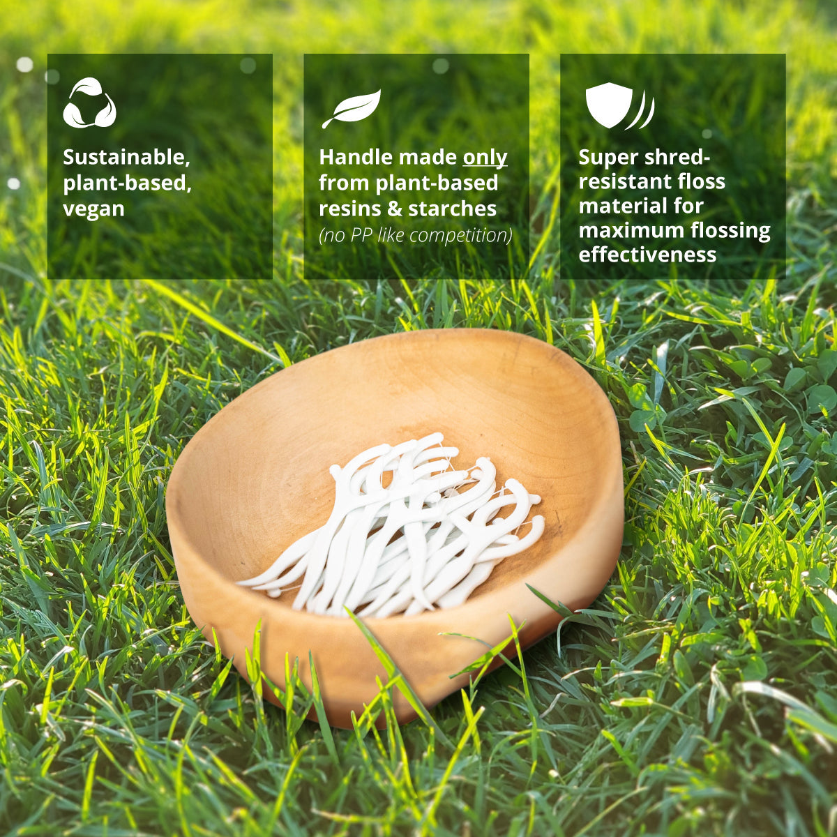 Clean Idea Eco Flosser Individually Wrapped 180pieces Plant Based Flossing Picks - Clean Idea